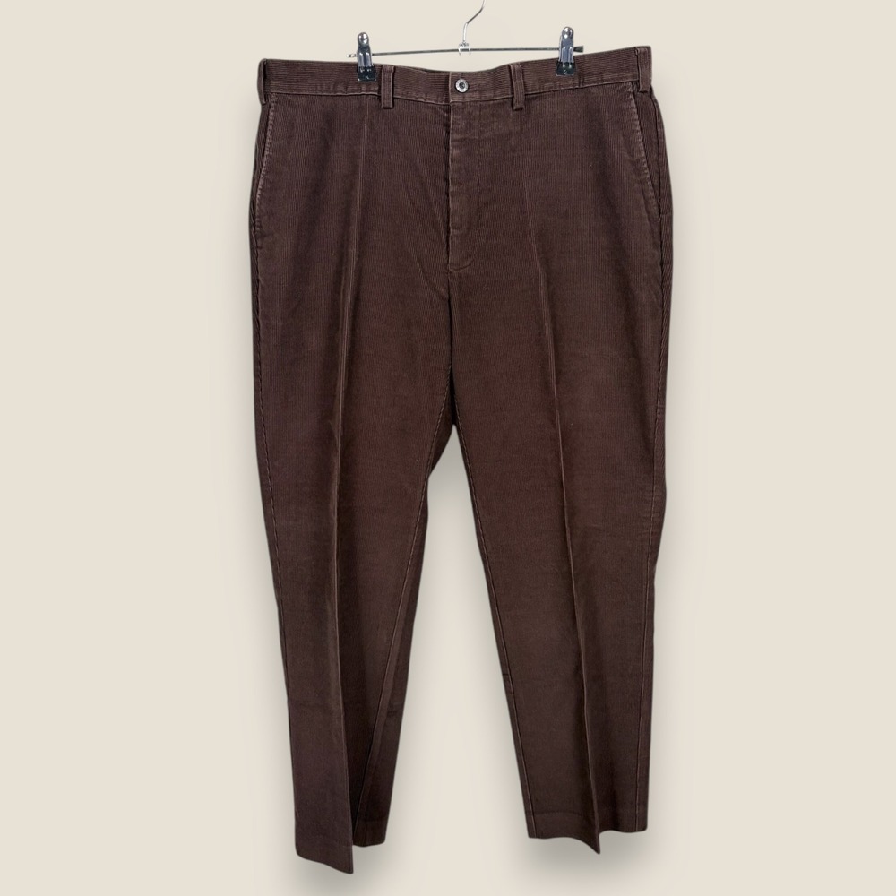 Orvis Corduroy Pants Mens 38 Brown Cotton Straight Leg Casual Outdoor Classic